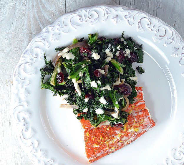 SalmondwKaleTahini