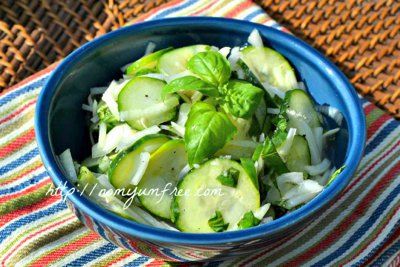Cucumber-Basil Salad nyf