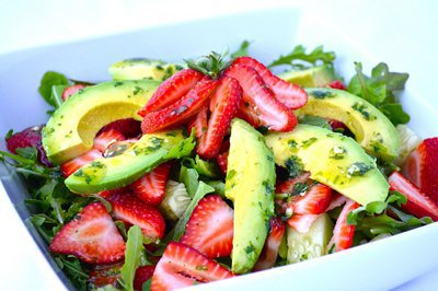 Strawberry Arugula Salad by Gluten-Free Cat