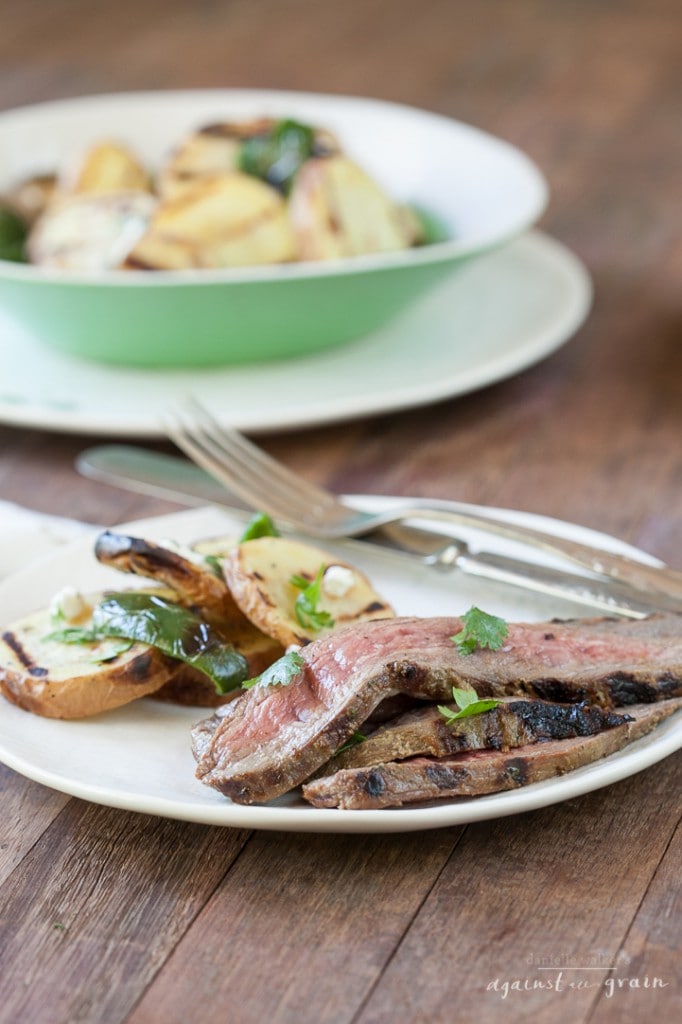 Balsamic Cilantro Grilled Flank Steak | Danielle Walker's Against all Grain