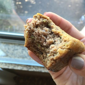 zucchini bread into muffins
