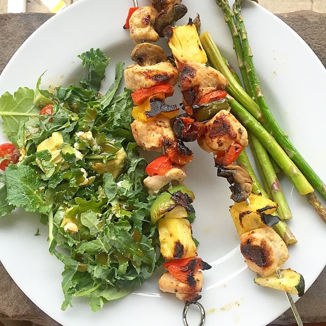 Dinner_was_a_kale_salad__kabobs__and_roasted_asparagus._Grilled_pineapple_is_my_favorite_thing_right_now.__aageats__daniellescravings__paleo