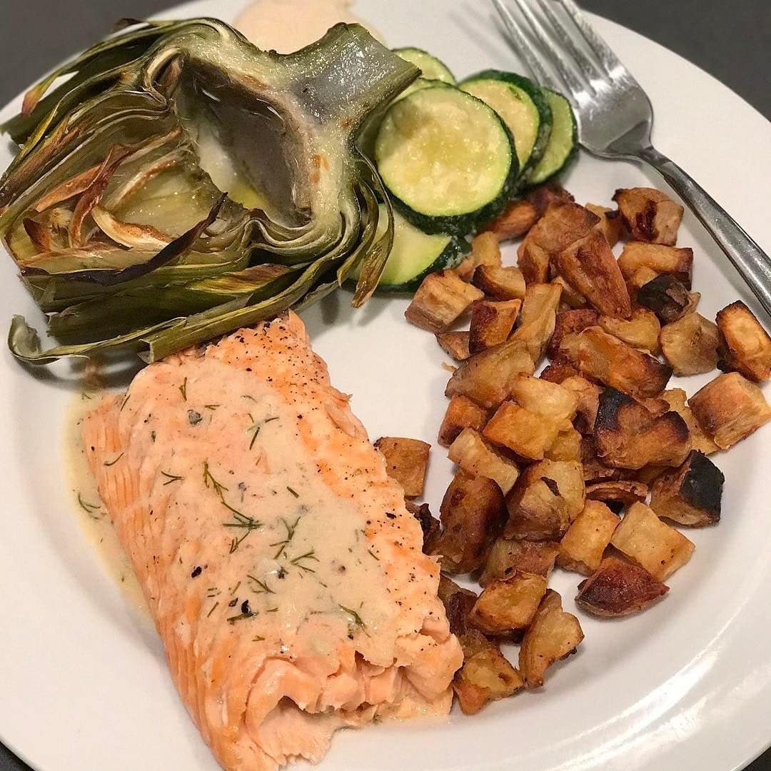 salmon dinner