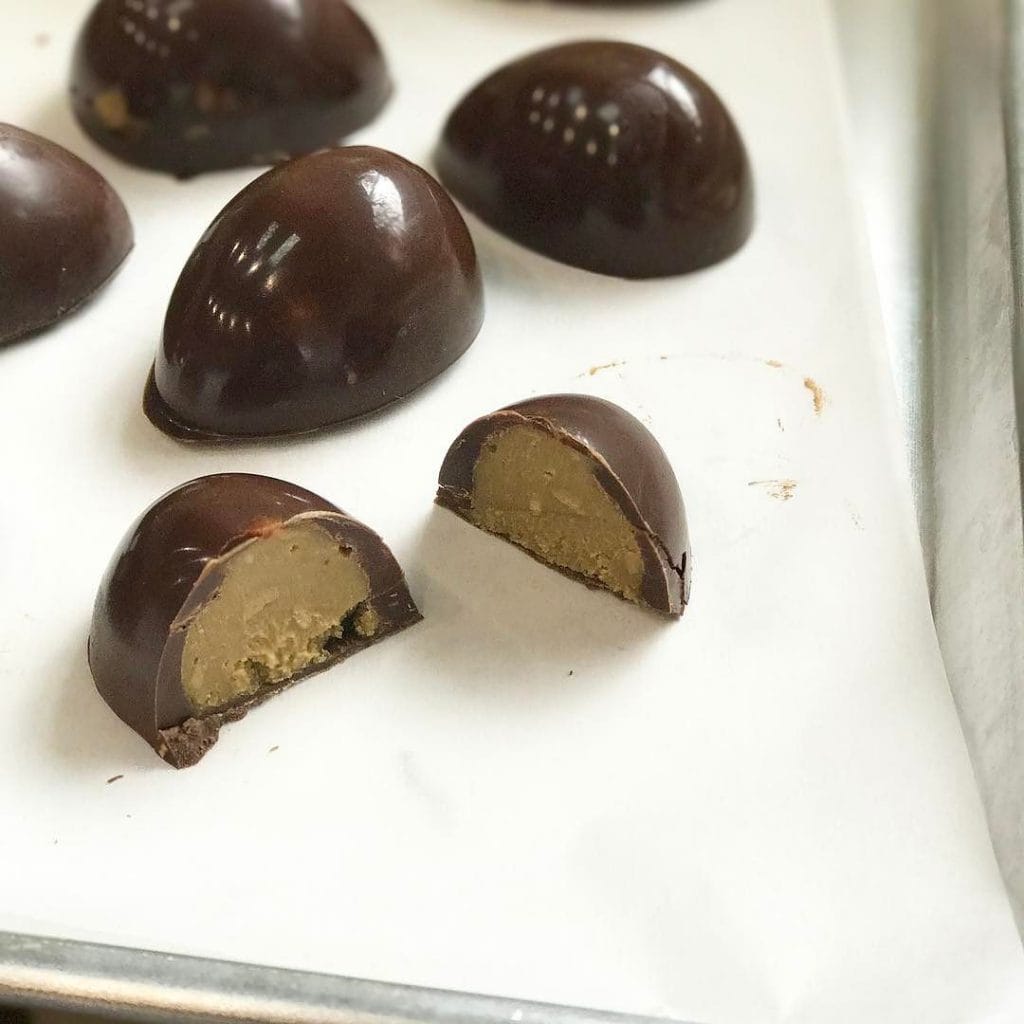 Chocolate sunbutter easter eggs