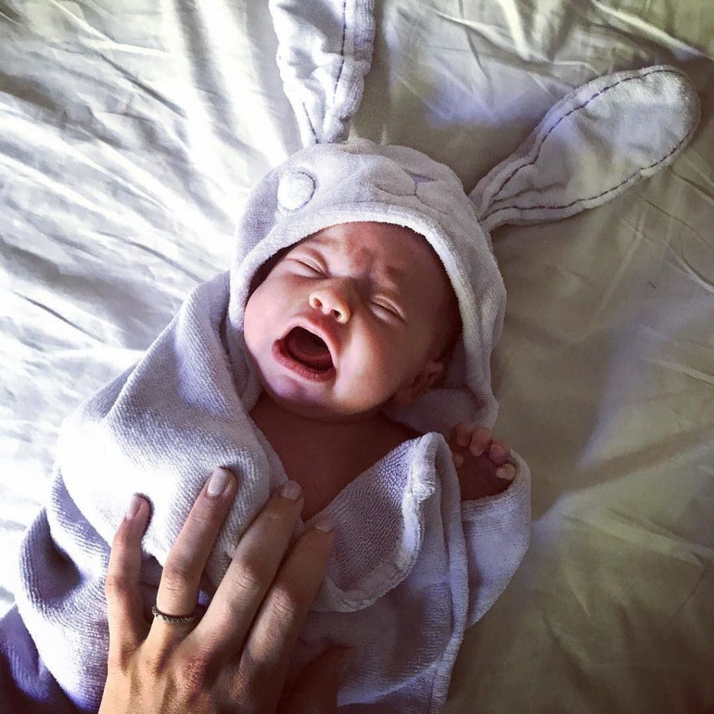 Some_bunny_is_very_unhappy_about_her_bath___Thanks_to_my_friends__madeinnature_for_the_adorable__potterybarnkids_towel_