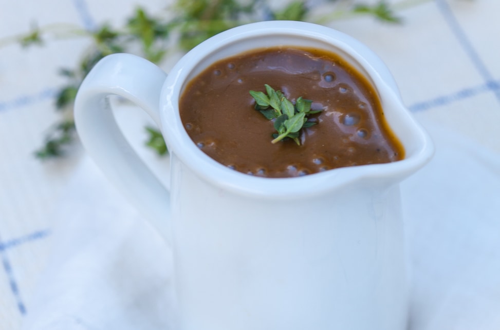 Top your salad with this Whole 30 compliant Basil Thyme Vinaigrette dressing.